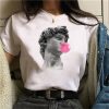 Funny Print Round Neck Casual T Shirts For Women - Last American Girl