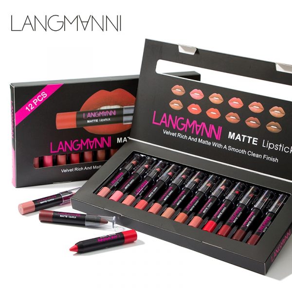 Matte Lipstick, Matte Lipstick: Lip kit matte Lipstick Waterproof Lip stick